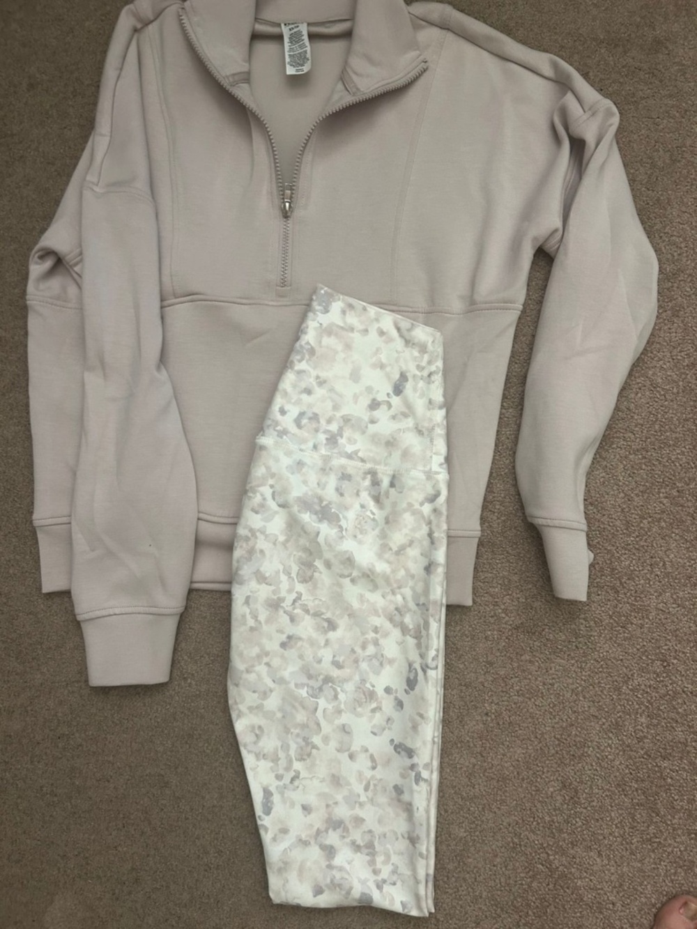 Athletic Zip up & Leggings Set